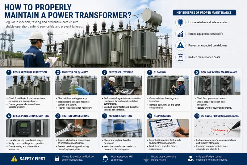 Güc transformatorunu necə düzgün saxlamaq olar?