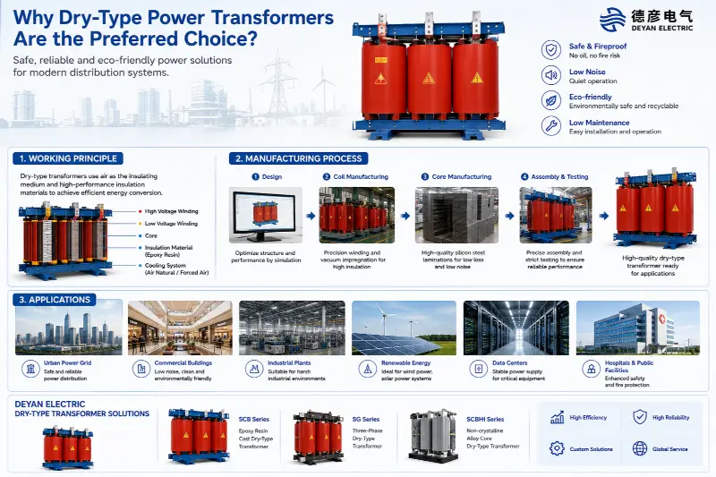 Niyə quru tipli güc transformatorları müasir enerji paylama sistemlərində yeni sevimliyə çevrildi?