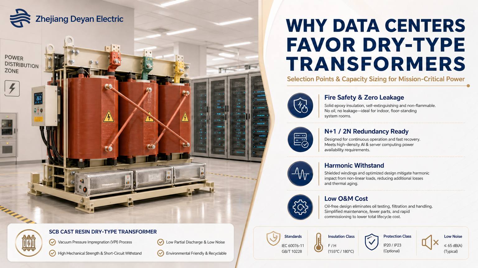 Nə üçün Data Mərkəzləri quru tipli transformatorlara üstünlük verir?